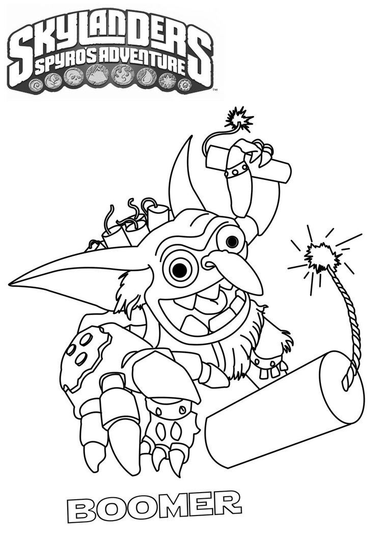 Coloring page: Skylanders (Cartoons) #43419 - Free Printable Coloring Pages