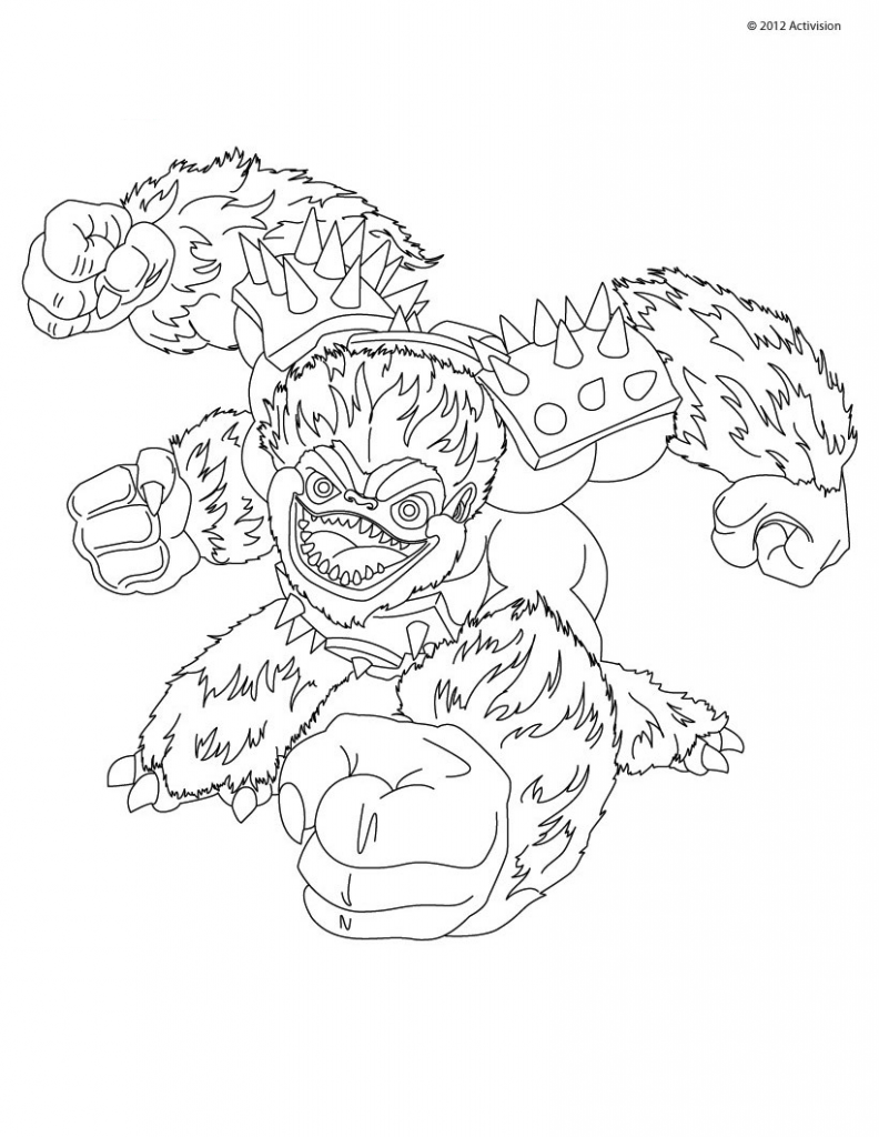 Coloring page: Skylanders (Cartoons) #43420 - Free Printable Coloring Pages