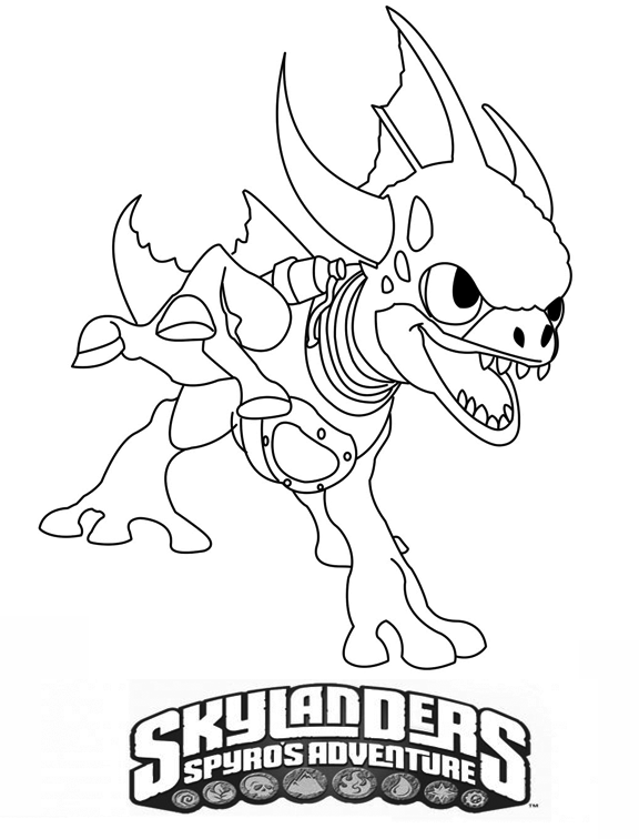 Coloring page: Skylanders (Cartoons) #43424 - Free Printable Coloring Pages