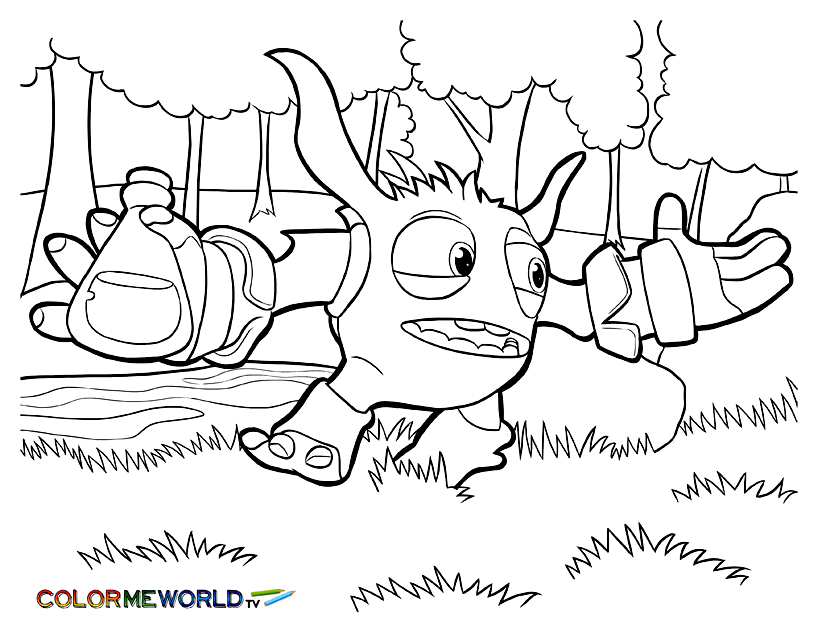 Coloring page: Skylanders (Cartoons) #43476 - Free Printable Coloring Pages