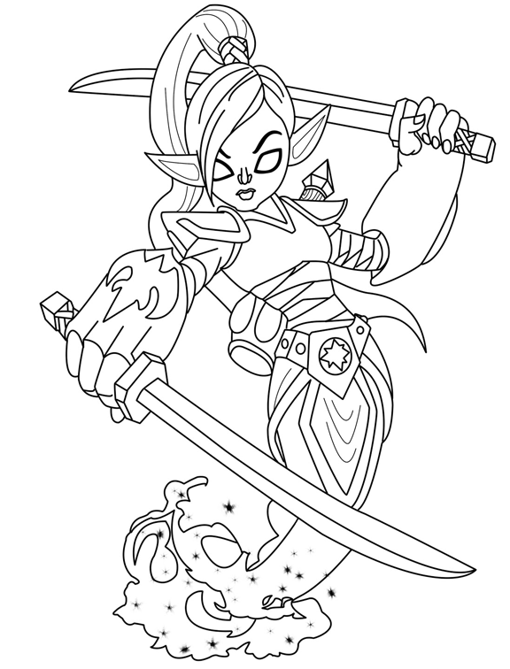 Coloring page: Skylanders (Cartoons) #43526 - Free Printable Coloring Pages