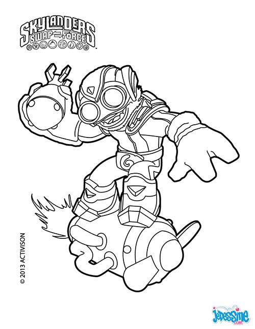 Coloring page: Skylanders (Cartoons) #43541 - Free Printable Coloring Pages