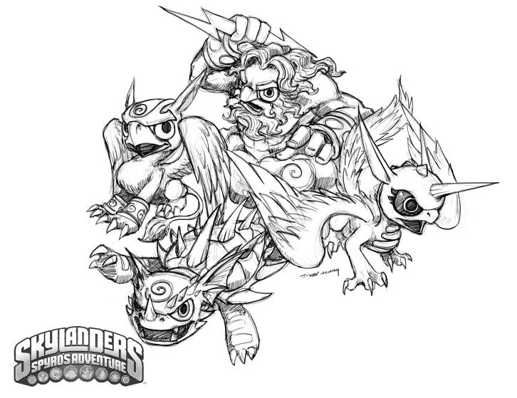 Coloring page: Skylanders (Cartoons) #43568 - Free Printable Coloring Pages