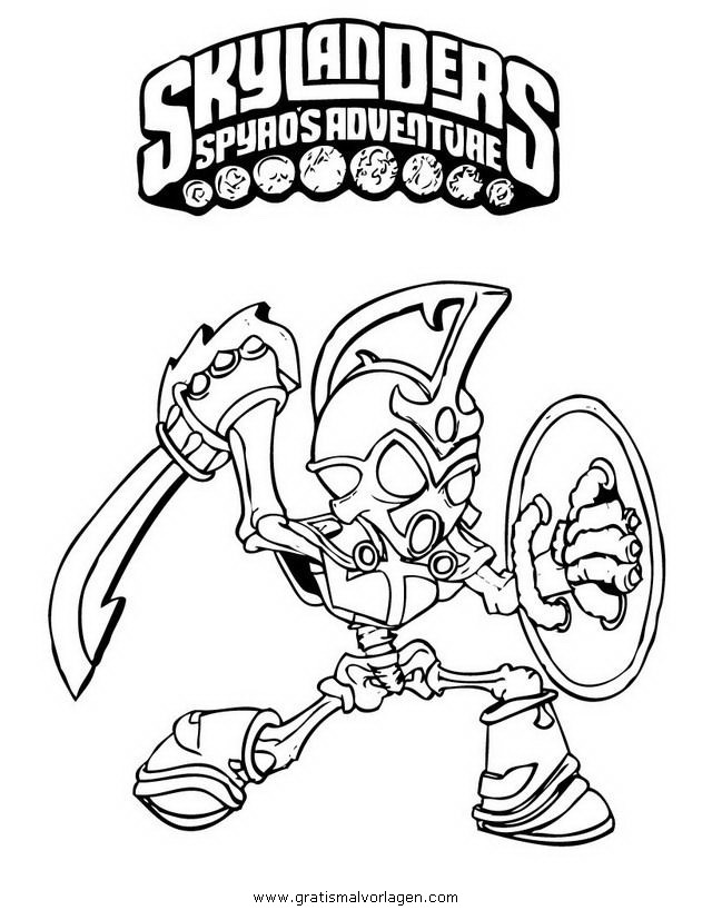 Coloring page: Skylanders (Cartoons) #43602 - Free Printable Coloring Pages