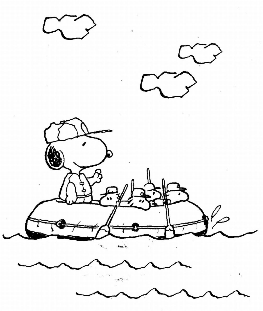 Coloring page: Snoopy (Cartoons) #27052 - Free Printable Coloring Pages