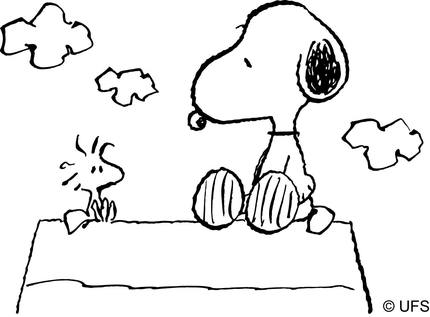 Coloring page: Snoopy (Cartoons) #27057 - Free Printable Coloring Pages