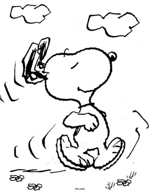 Coloring page: Snoopy (Cartoons) #27069 - Free Printable Coloring Pages