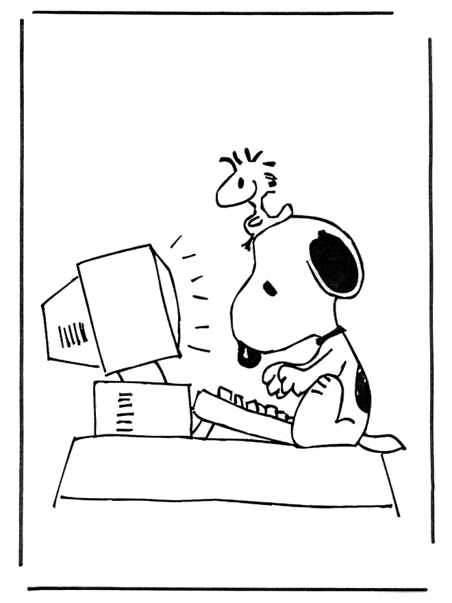 Coloring page: Snoopy (Cartoons) #27071 - Free Printable Coloring Pages