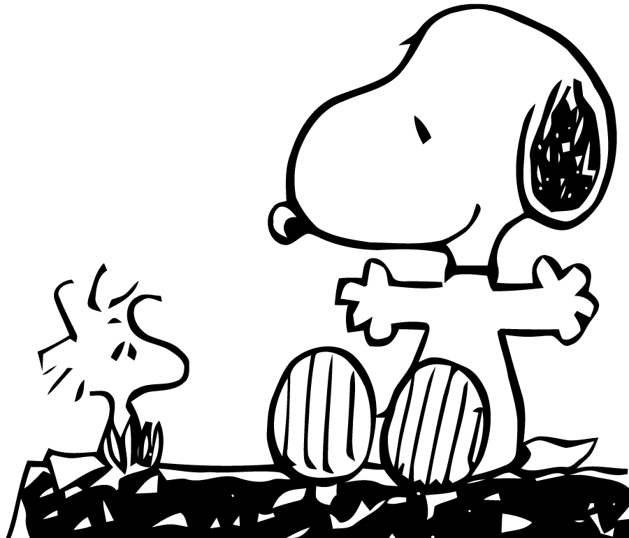Coloring page: Snoopy (Cartoons) #27076 - Free Printable Coloring Pages