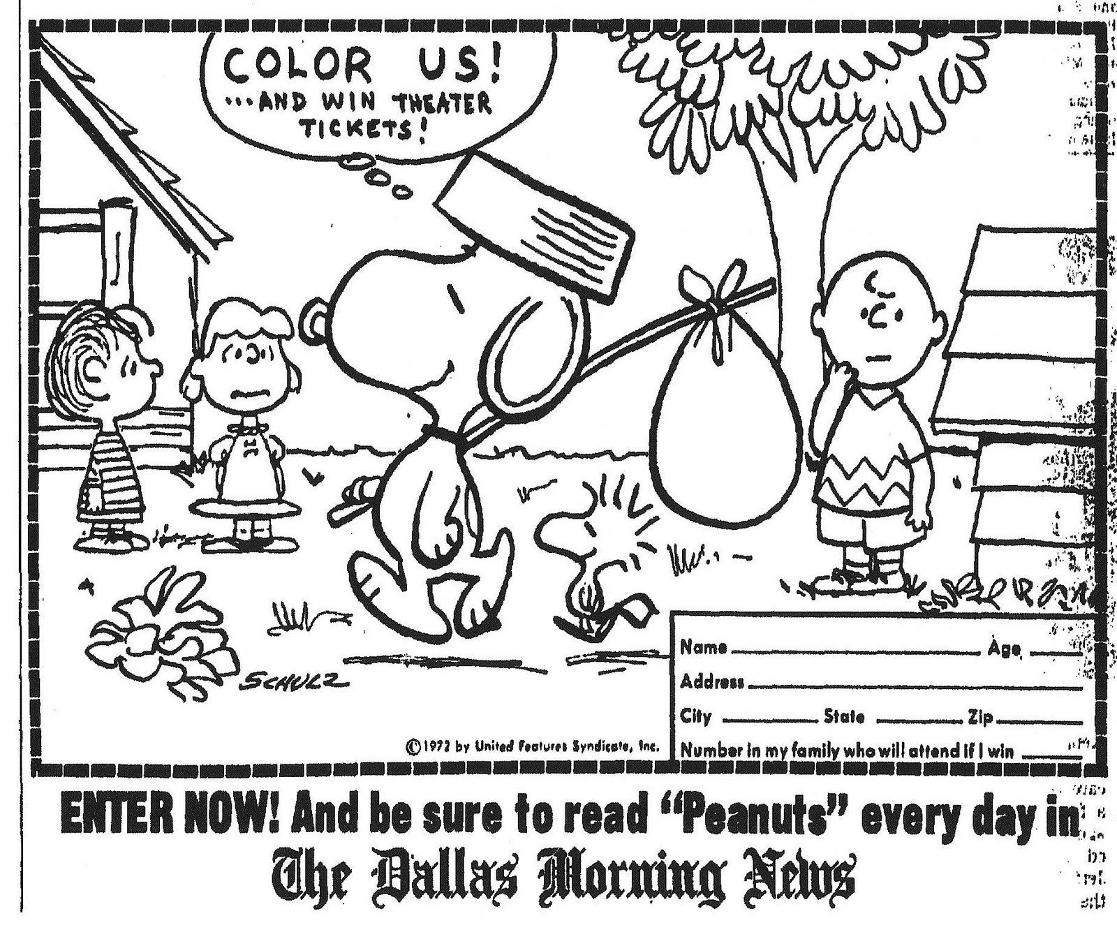 Coloring page: Snoopy (Cartoons) #27093 - Free Printable Coloring Pages