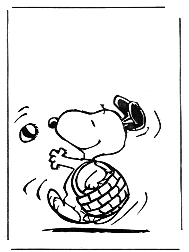 Coloring page: Snoopy (Cartoons) #27125 - Free Printable Coloring Pages