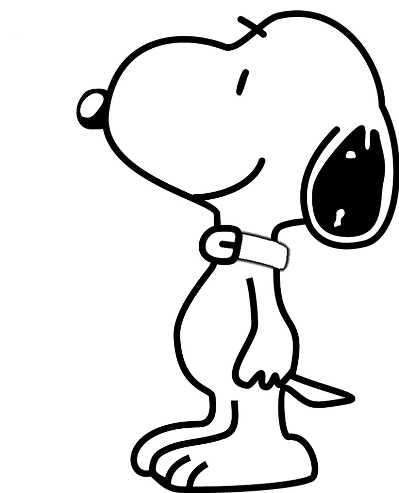 Drawings Snoopy Cartoons Printable Coloring Pages
