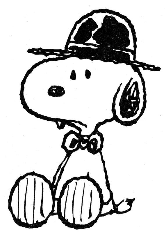 Coloring page: Snoopy (Cartoons) #27166 - Free Printable Coloring Pages