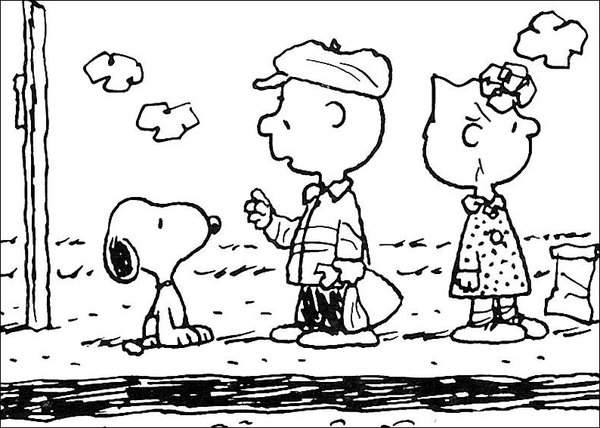 Coloring page: Snoopy (Cartoons) #27172 - Free Printable Coloring Pages