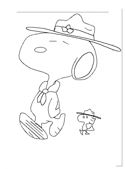 Coloring page: Snoopy (Cartoons) #27178 - Free Printable Coloring Pages