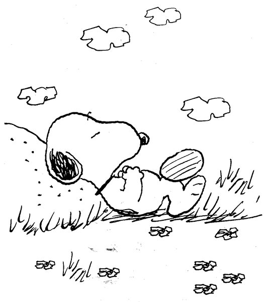 Coloring page: Snoopy (Cartoons) #27182 - Free Printable Coloring Pages