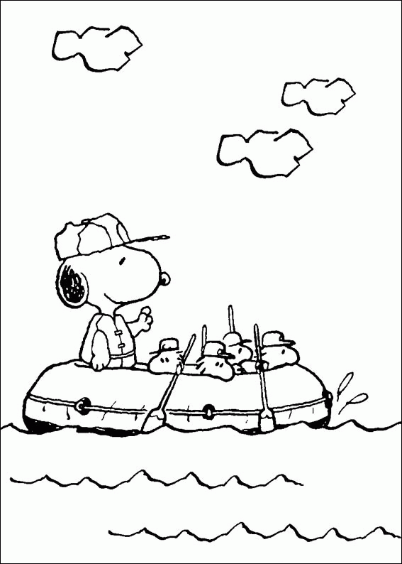 Coloring page: Snoopy (Cartoons) #27197 - Free Printable Coloring Pages