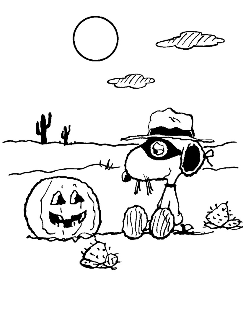 Coloring page: Snoopy (Cartoons) #27209 - Free Printable Coloring Pages