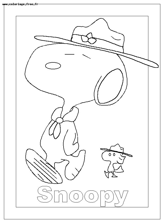 Coloring page: Snoopy (Cartoons) #27241 - Free Printable Coloring Pages