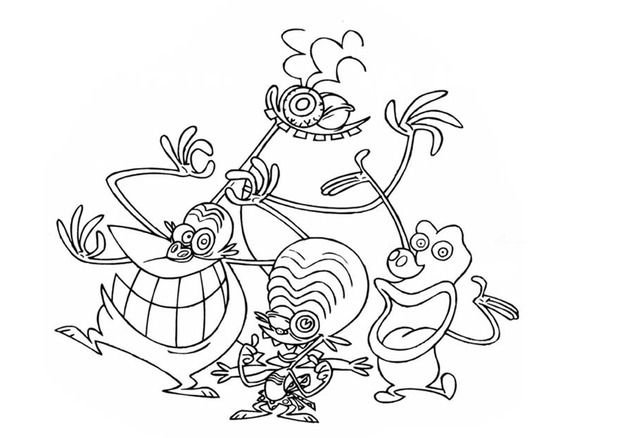 Coloring page: Space Goofs (Cartoons) #34268 - Free Printable Coloring Pages