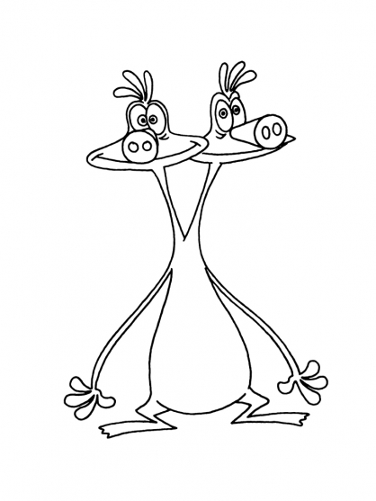 Coloring page: Space Goofs (Cartoons) #34269 - Free Printable Coloring Pages