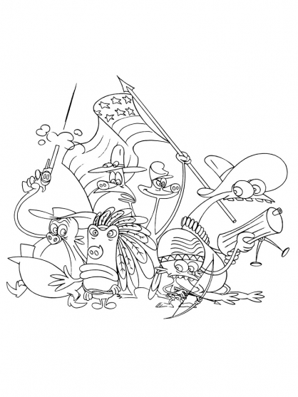 Coloring page: Space Goofs (Cartoons) #34274 - Free Printable Coloring Pages