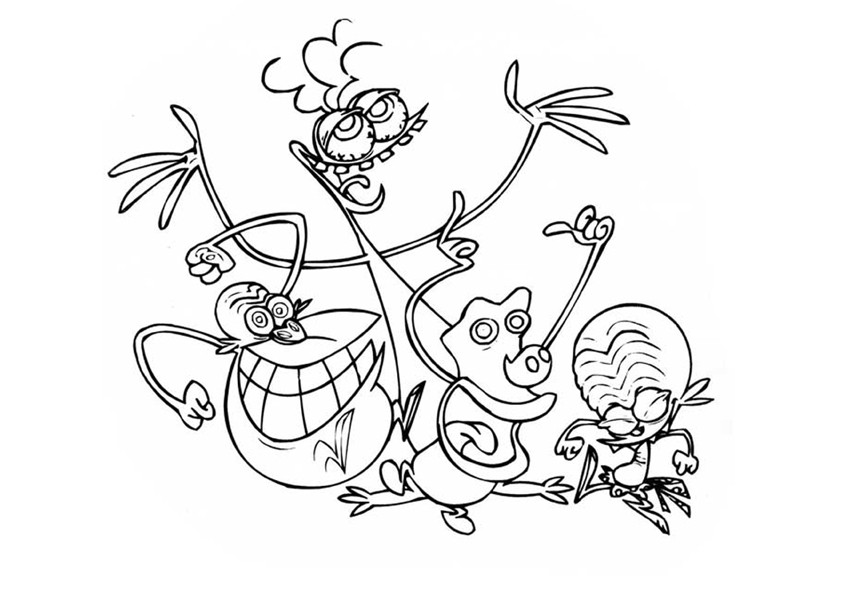 Coloring page: Space Goofs (Cartoons) #34275 - Free Printable Coloring Pages