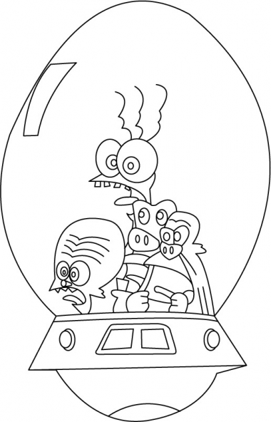 Coloring page: Space Goofs (Cartoons) #34469 - Free Printable Coloring Pages