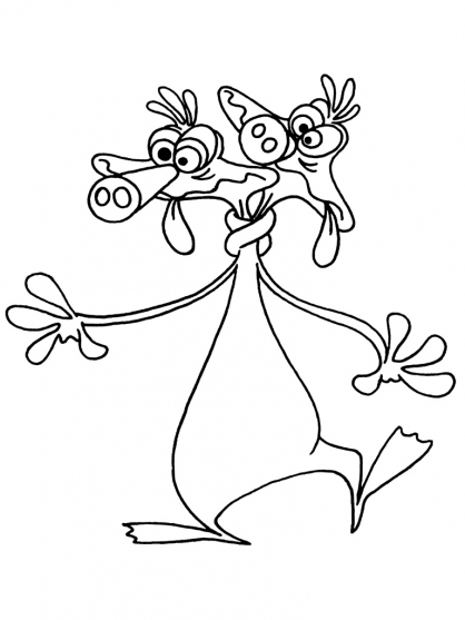 Coloring page: Space Goofs (Cartoons) #34470 - Free Printable Coloring Pages