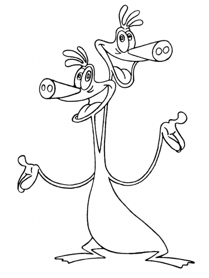 Coloring page: Space Goofs (Cartoons) #34478 - Free Printable Coloring Pages