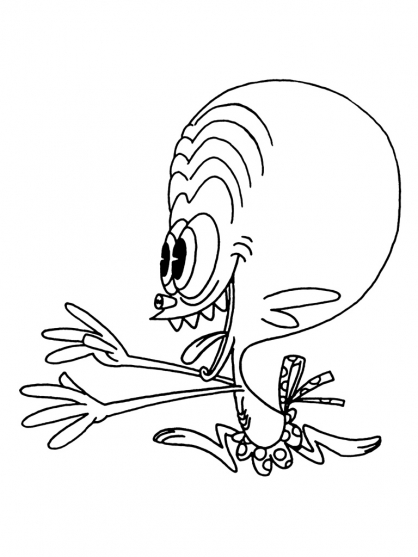 Coloring page: Space Goofs (Cartoons) #34487 - Free Printable Coloring Pages