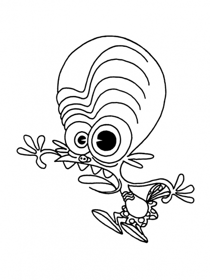 Coloring page: Space Goofs (Cartoons) #34495 - Free Printable Coloring Pages