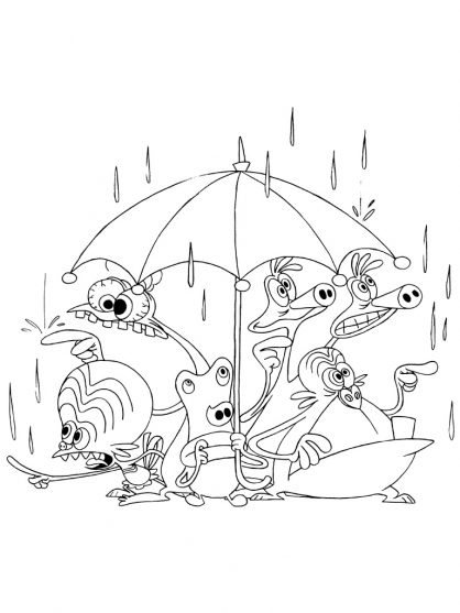 Coloring page: Space Goofs (Cartoons) #34498 - Free Printable Coloring Pages