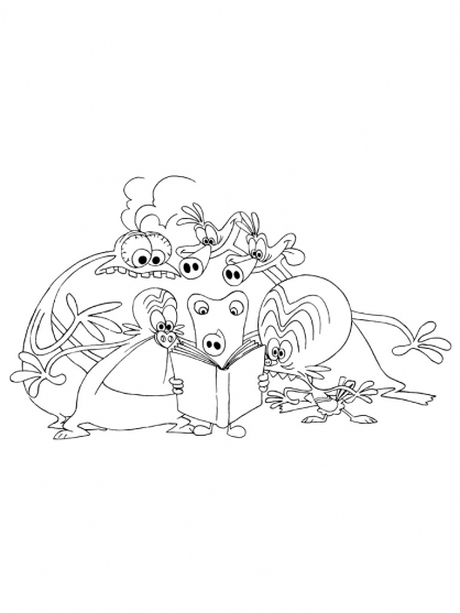 Coloring page: Space Goofs (Cartoons) #34503 - Free Printable Coloring Pages
