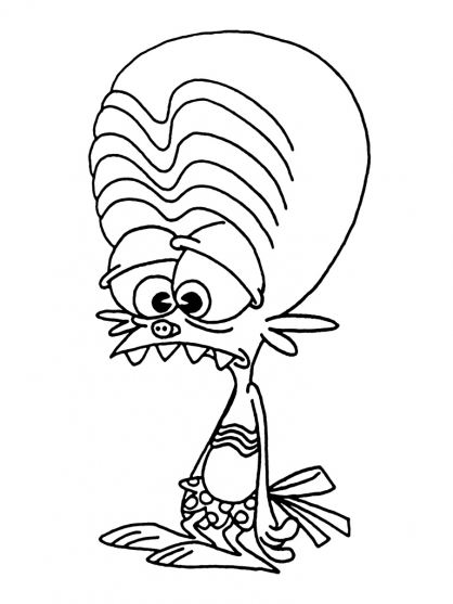 Coloring page: Space Goofs (Cartoons) #34525 - Free Printable Coloring Pages