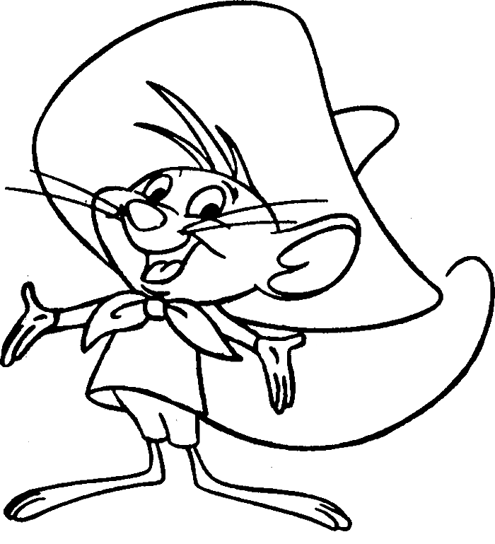 Coloring page: Speedy Gonzales (Cartoons) #30713 - Free Printable Coloring Pages