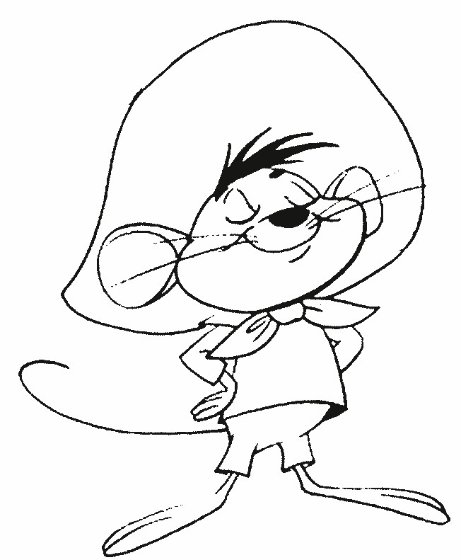 Coloring page: Speedy Gonzales (Cartoons) #30727 - Free Printable Coloring Pages