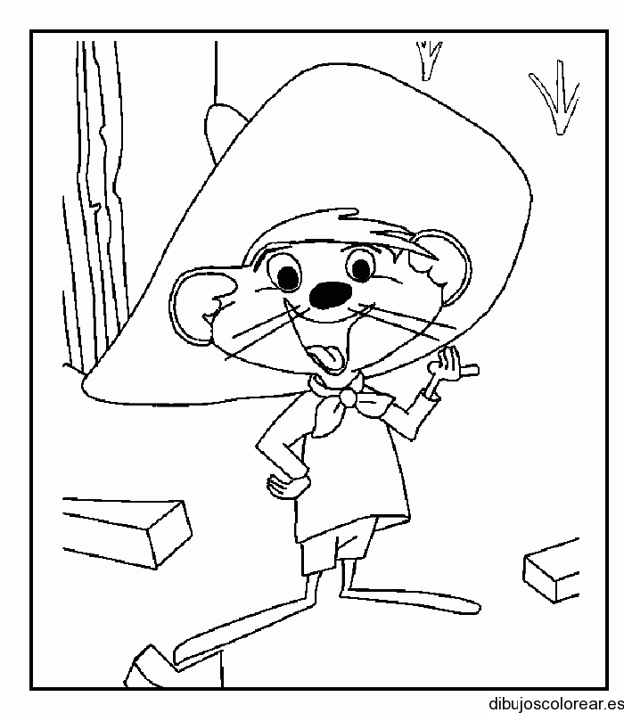 Coloring page: Speedy Gonzales (Cartoons) #30731 - Free Printable Coloring Pages