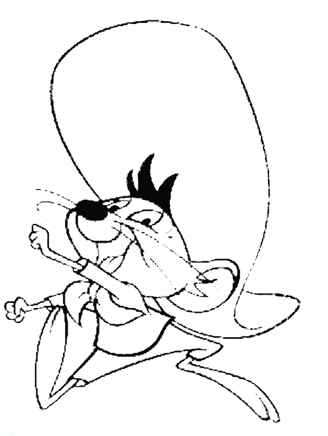 Coloring page: Speedy Gonzales (Cartoons) #30732 - Free Printable Coloring Pages