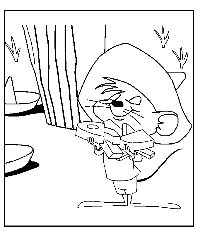 Coloring page: Speedy Gonzales (Cartoons) #30734 - Free Printable Coloring Pages