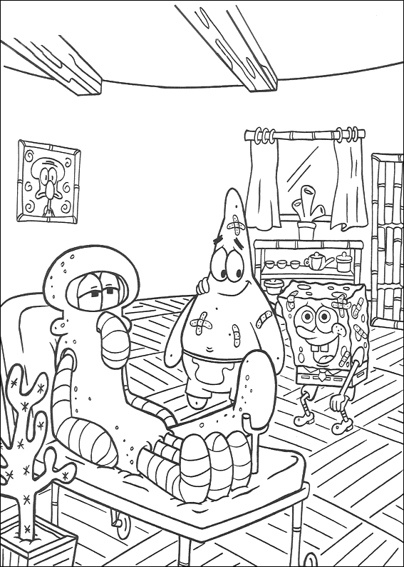 Coloring page: SquareBob SquarePants (Cartoons) #33373 - Free Printable Coloring Pages