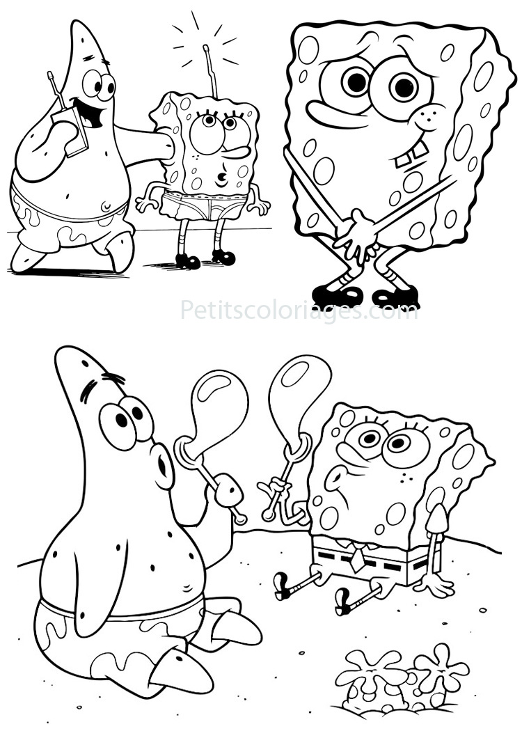 Coloring page: SquareBob SquarePants (Cartoons) #33382 - Free Printable Coloring Pages