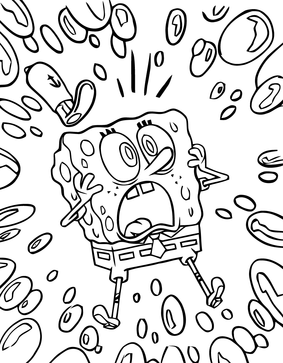 Coloring page: SquareBob SquarePants (Cartoons) #33383 - Free Printable Coloring Pages