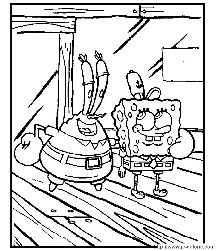 Coloring page: SquareBob SquarePants (Cartoons) #33384 - Free Printable Coloring Pages