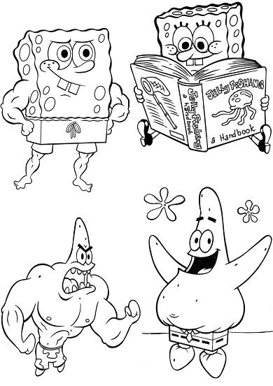 Coloring page: SquareBob SquarePants (Cartoons) #33386 - Free Printable Coloring Pages