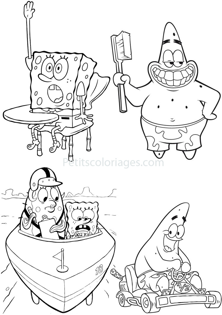 Coloring page: SquareBob SquarePants (Cartoons) #33390 - Free Printable Coloring Pages