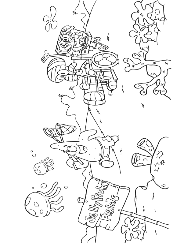 Coloring page: SquareBob SquarePants (Cartoons) #33394 - Free Printable Coloring Pages