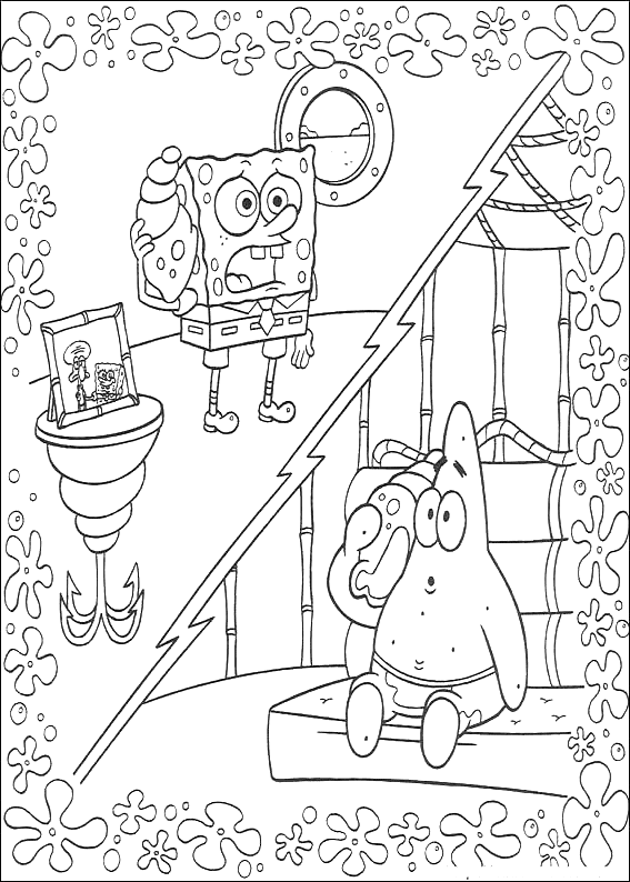 Coloring page: SquareBob SquarePants (Cartoons) #33395 - Free Printable Coloring Pages