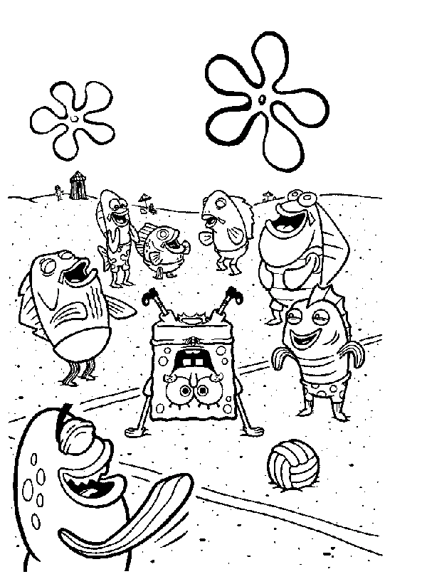 Coloring page: SquareBob SquarePants (Cartoons) #33404 - Free Printable Coloring Pages