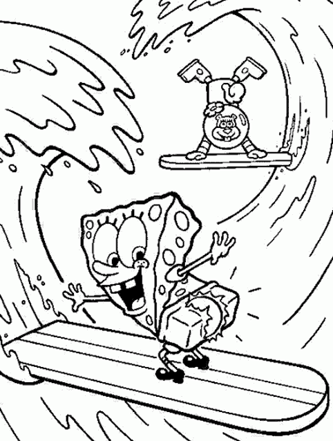 Coloring page: SquareBob SquarePants (Cartoons) #33406 - Free Printable Coloring Pages